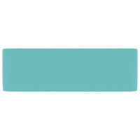 Lavabo di lusso da appoggio WC lavabo bagno stanza cosmetica rettangolare 41 x 30 cm ceramica verde chiaro opaco 02_0002788