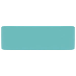 Lavabo di lusso da appoggio WC lavabo bagno stanza cosmetica rettangolare 41 x 30 cm ceramica verde chiaro opaco 02_0002788