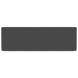 Lavabo di lusso da appoggio WC lavabo bagno stanza cosmetica rettangolare 41 x 30 cm ceramica grigio scuro opaco 02_0002791