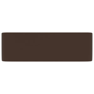 Lavandino Luxury Marrone Scuro Opaco 41x30x12 cm in Ceramica 147050