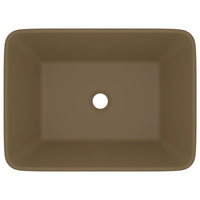 Lavandino Luxury Crema Opaco 41x30x12 cm in Ceramica 147051