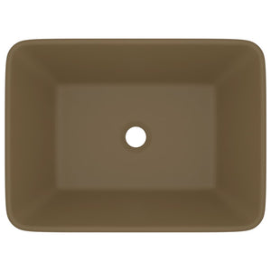 Lavandino Luxury Crema Opaco 41x30x12 cm in Ceramica 147051