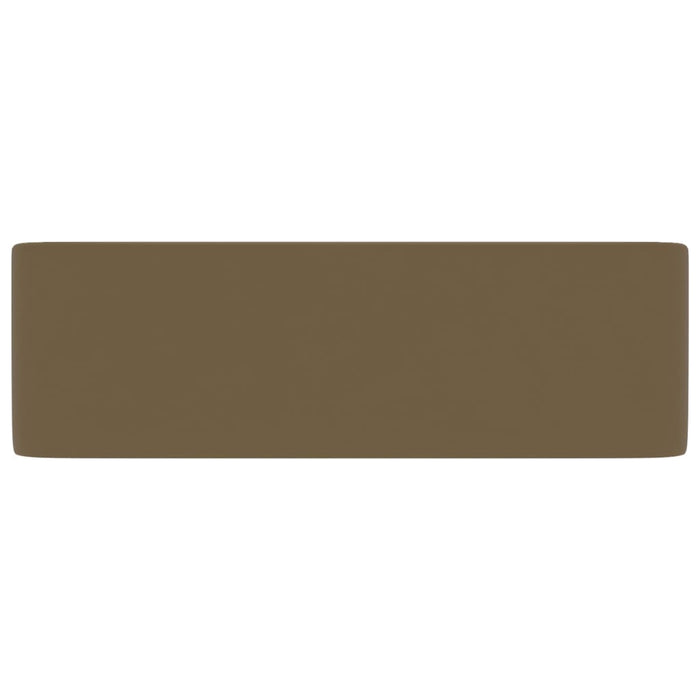 Lavandino Luxury Crema Opaco 41x30x12 cm in Ceramica