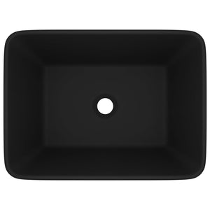 Lavabo da bagno di lusso 41 cm in ceramica nera opaca 02_0002794