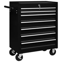 Carrello Portautensili con 7 Cassetti per Officina Nero   cod mxl 54284