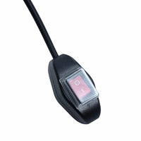 Tenda da Sole Retrattile Manuale con LED 300x250cm Blu e Bianco 3055220