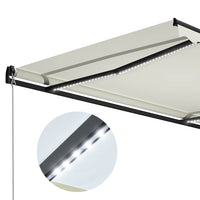 Tenda da Sole Retrattile Manuale con LED 300x250 cm Antracite 3055221