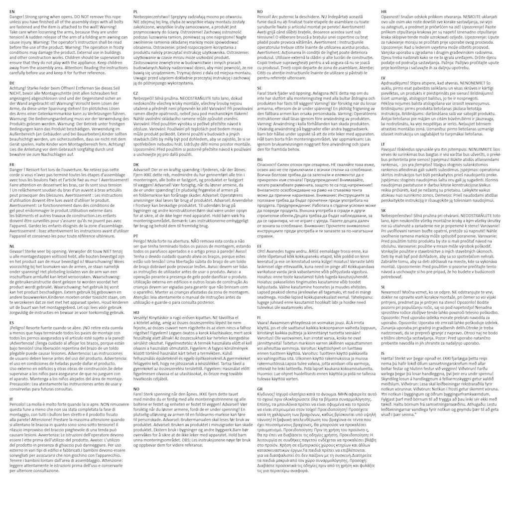 Tenda da Sole Retrattile Manuale LED 450x300 cm Arancio Marrone 3055231