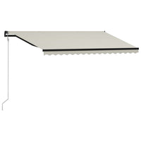 Tenda da Sole Retrattile Sensore Vento e LED 400x300cm Crema 3055300