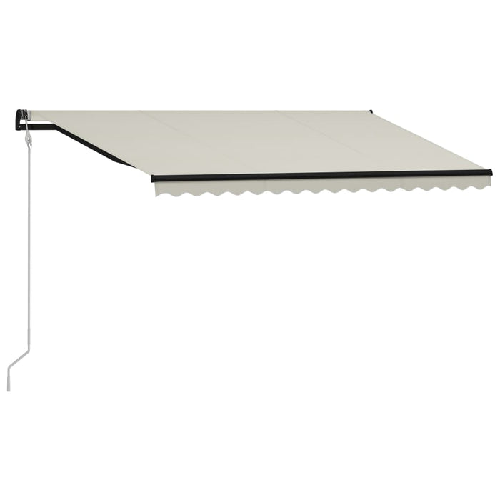 Tenda da Sole Retrattile Sensore Vento e LED 400x300cm Crema 3055300
