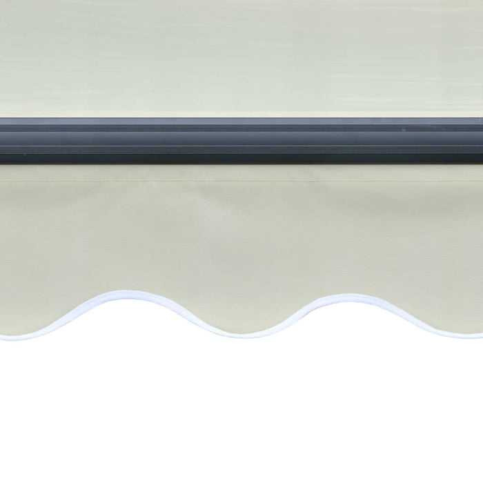 Tenda da Sole Retrattile Sensore Vento e LED 400x300cm Crema 3055300