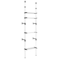 Sistema per Guardaroba Telescopico con Mensole in Alluminio 321106