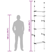 Sistema per Guardaroba Telescopico con Mensole in Alluminio 321106