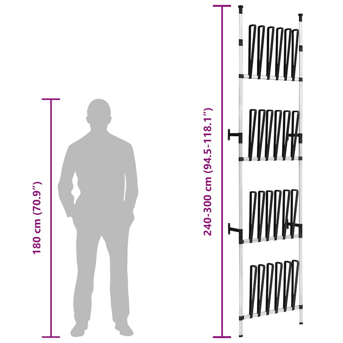 Scarpiera Telescopica per Stivali con Aste in Alluminio 321110