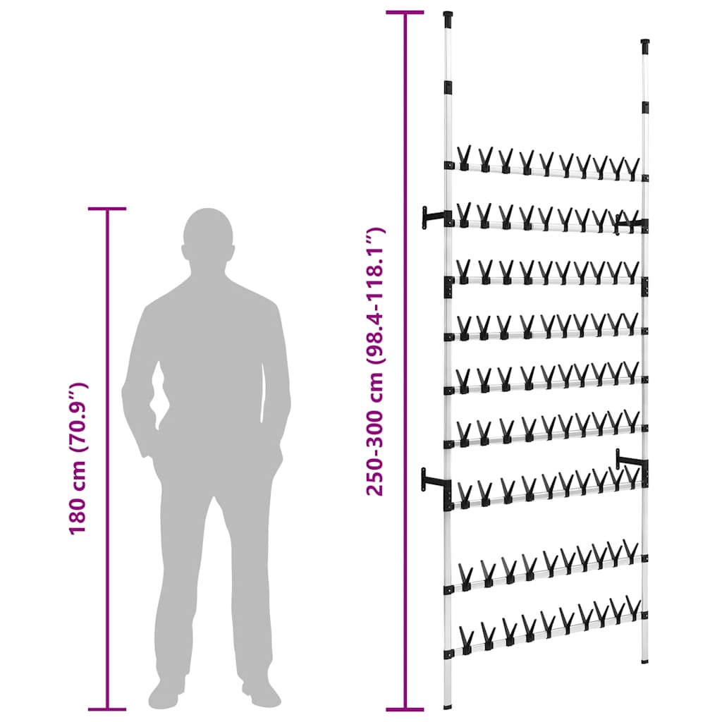 Scarpiera Telescopica con Aste in Alluminio 321111