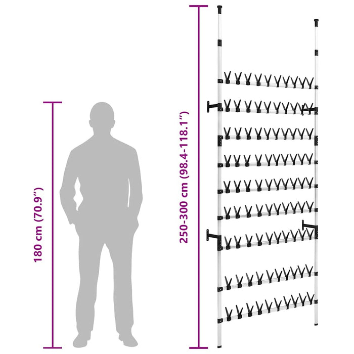 Scarpiera Telescopica con Aste in Alluminio 321111