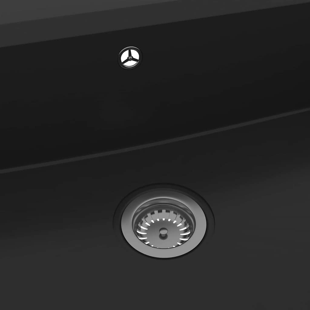 Lavello da cucina-Lavandino-Lavabo Nero 79 x 50 x 31 cm Granito