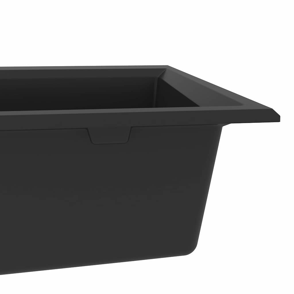 Lavello da cucina-Lavandino-Lavabo Nero 79 x 50 x 31 cm Granito