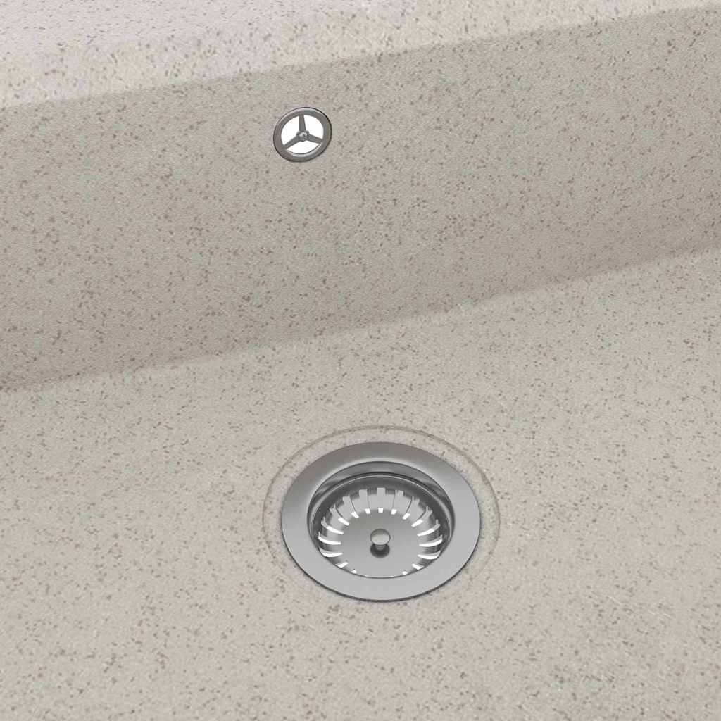 Lavello da Cucina-Lavandino-Lavabo Beige 79 x 50 x 31 cm Granito