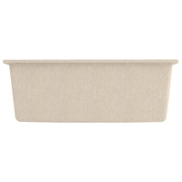 Lavello da cucina con foro troppo pieno in granito beige 02_0004371