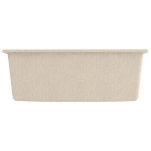 Lavello da cucina con foro troppo pieno in granito beige 02_0004371