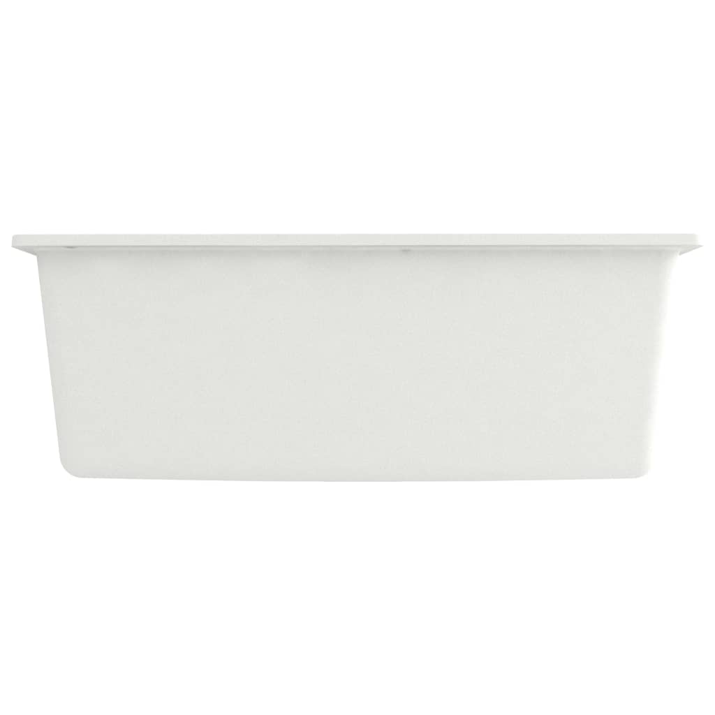Lavello da cucina con foro troppo pieno 53 x 50 cm granito bianco 02_0002384