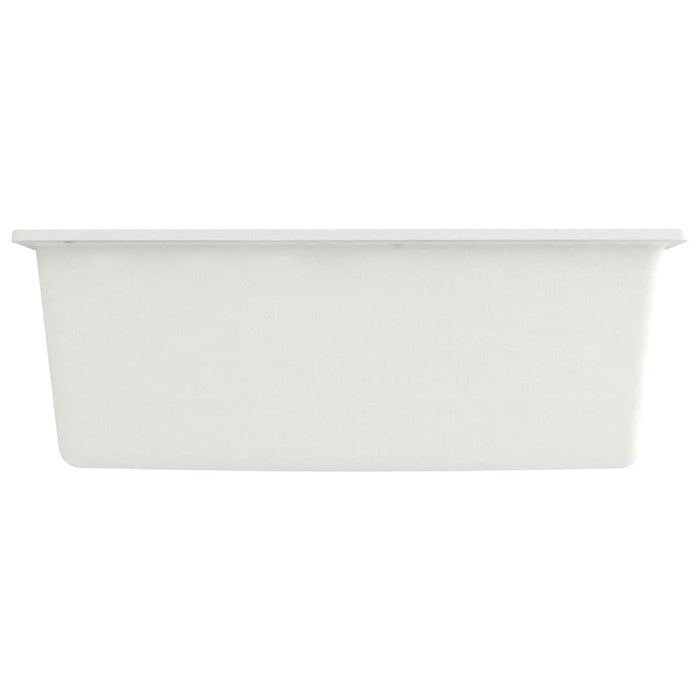 Lavello da cucina con foro troppo pieno 53 x 50 cm granito bianco 02_0002384