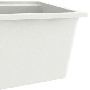 Lavello da cucina con foro troppo pieno 53 x 50 cm granito bianco 02_0002384