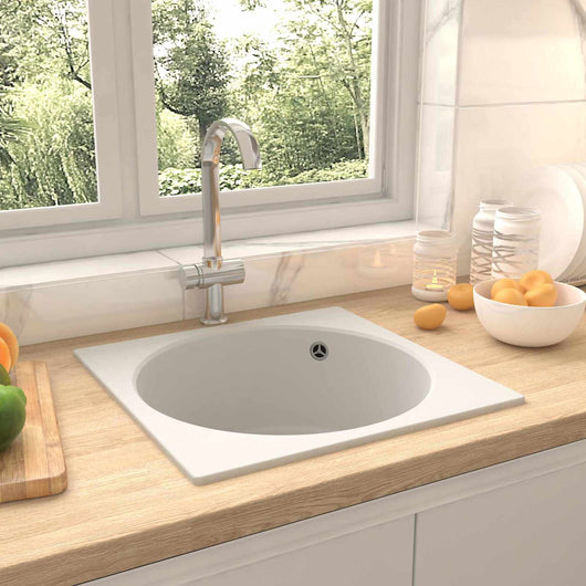 Lavello da cucina Bianco 48 x 48 x 20.5 cm Granito 147068