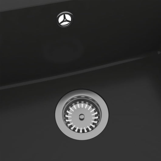 Lavello cucina con foro troppopieno 55 x 46 cm granito nero 02_0002389