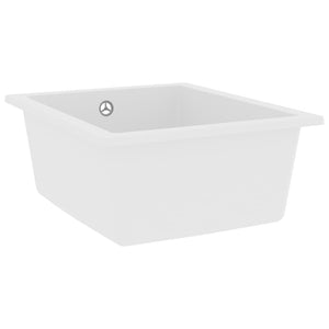 Lavello cucina con foro troppopieno 38 x 46 cm granito bianco 02_0002396