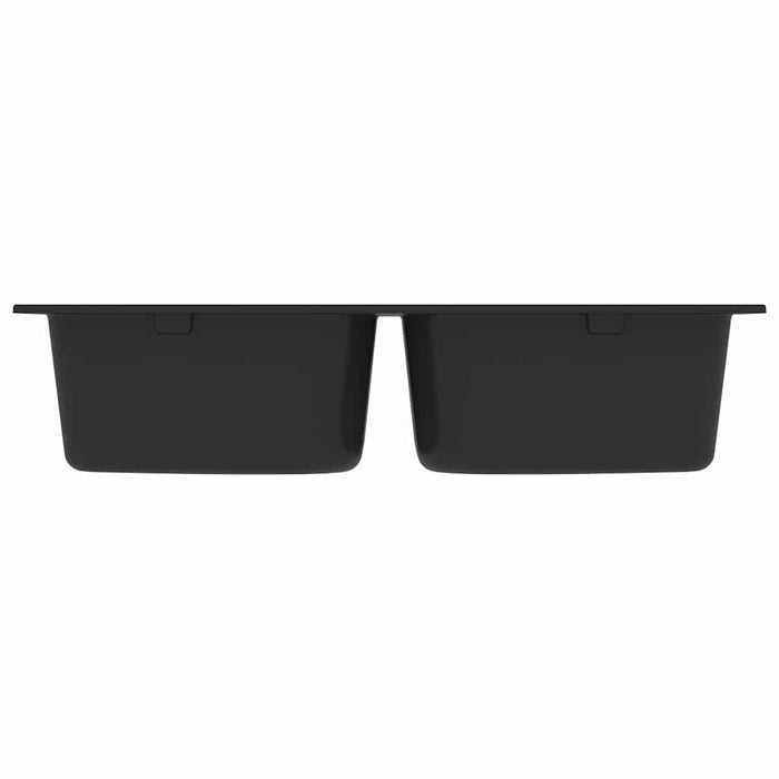 Lavello da cucina in granito nero 760x480x184 mm - 147081