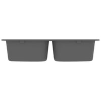 Lavello da cucina  grigio 760x480x184 mm granito 147082