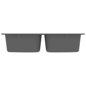 Lavello da cucina  grigio 760x480x184 mm granito 147082