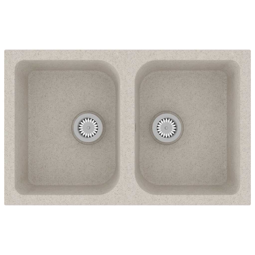 Lavello da cucina  Beige 760x480x184 mm Granito 147083