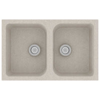 Lavello da cucina  Beige 760x480x184 mm Granito 147083