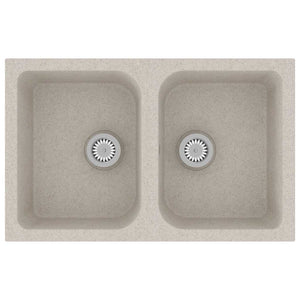 Lavello da cucina  Beige 760x480x184 mm Granito 147083