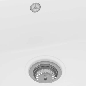 Lavello da Cucina Bianco 760x480x184 mm Granito 147084