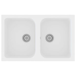 Lavello da Cucina Bianco 760x480x184 mm Granito 147084