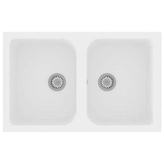 Lavello da Cucina Bianco 760x480x184 mm Granito 147084