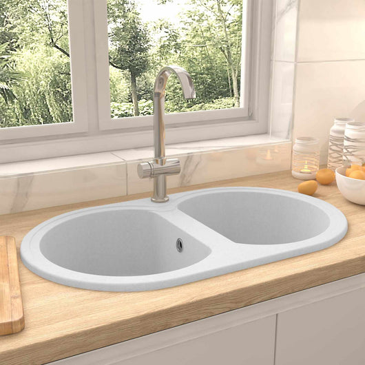 Lavello da cucina Bianco 78 x 47 x 20.5 cm Granito 147096