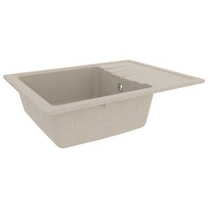 Lavello da cucina con foro troppo pieno 58 x 44 cm granito beige 02_0004358