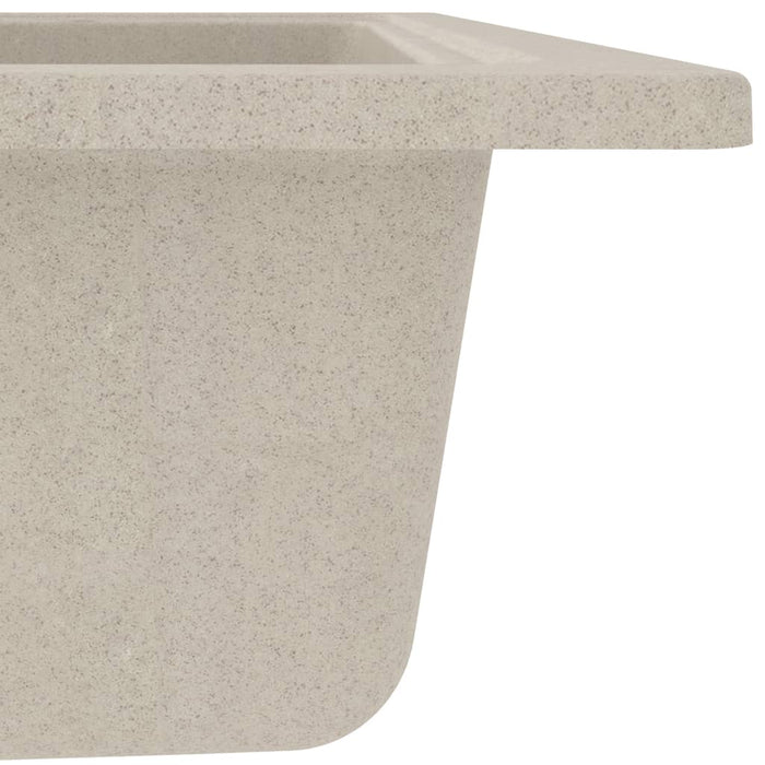 Lavello da cucina con foro troppo pieno 58 x 44 cm granito beige 02_0004358