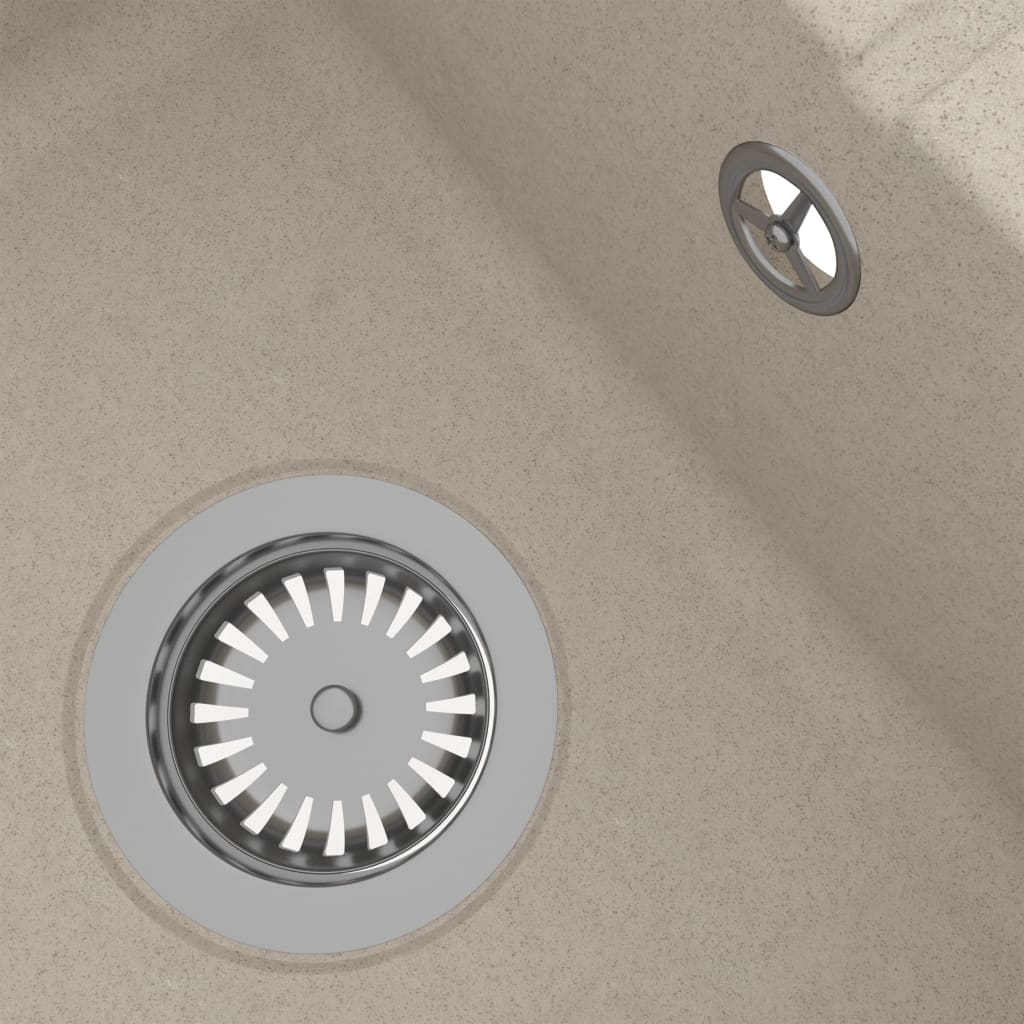 Lavello da cucina con foro troppo pieno 58 x 44 cm granito beige 02_0004358