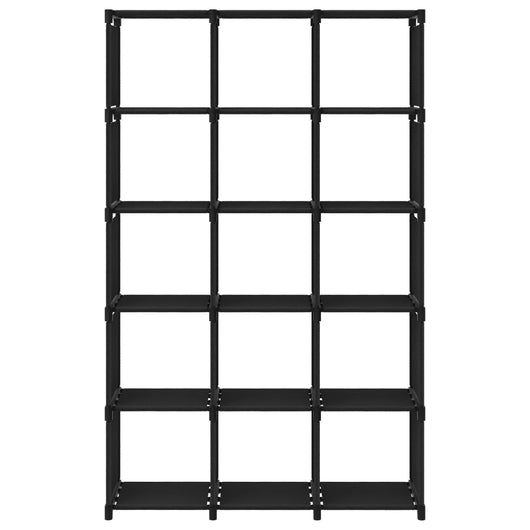 Mobile per 15 Scatole a Cubo Nero 103x30x175,5 cm in Tessutocod mxl 105399