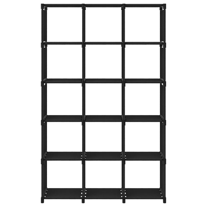 Mobile per 15 Scatole a Cubo Nero 103x30x175,5 cm in Tessutocod mxl 105399