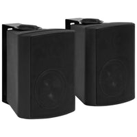 Altoparlanti Stereo da Parete 2 pz Neri Interni Esterni 80 W