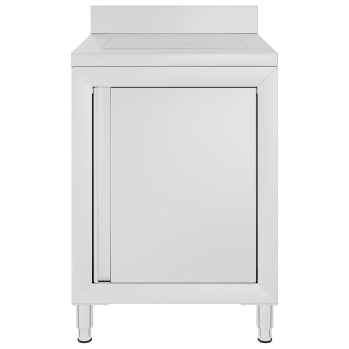 Mobiletto da Cucina Commerciale con Gocciolatoio Acciaio Inox 147228