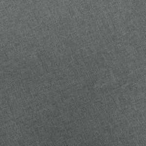 Poltrona con Poggiapiedi Grigio Chiaro in Tessuto 320151