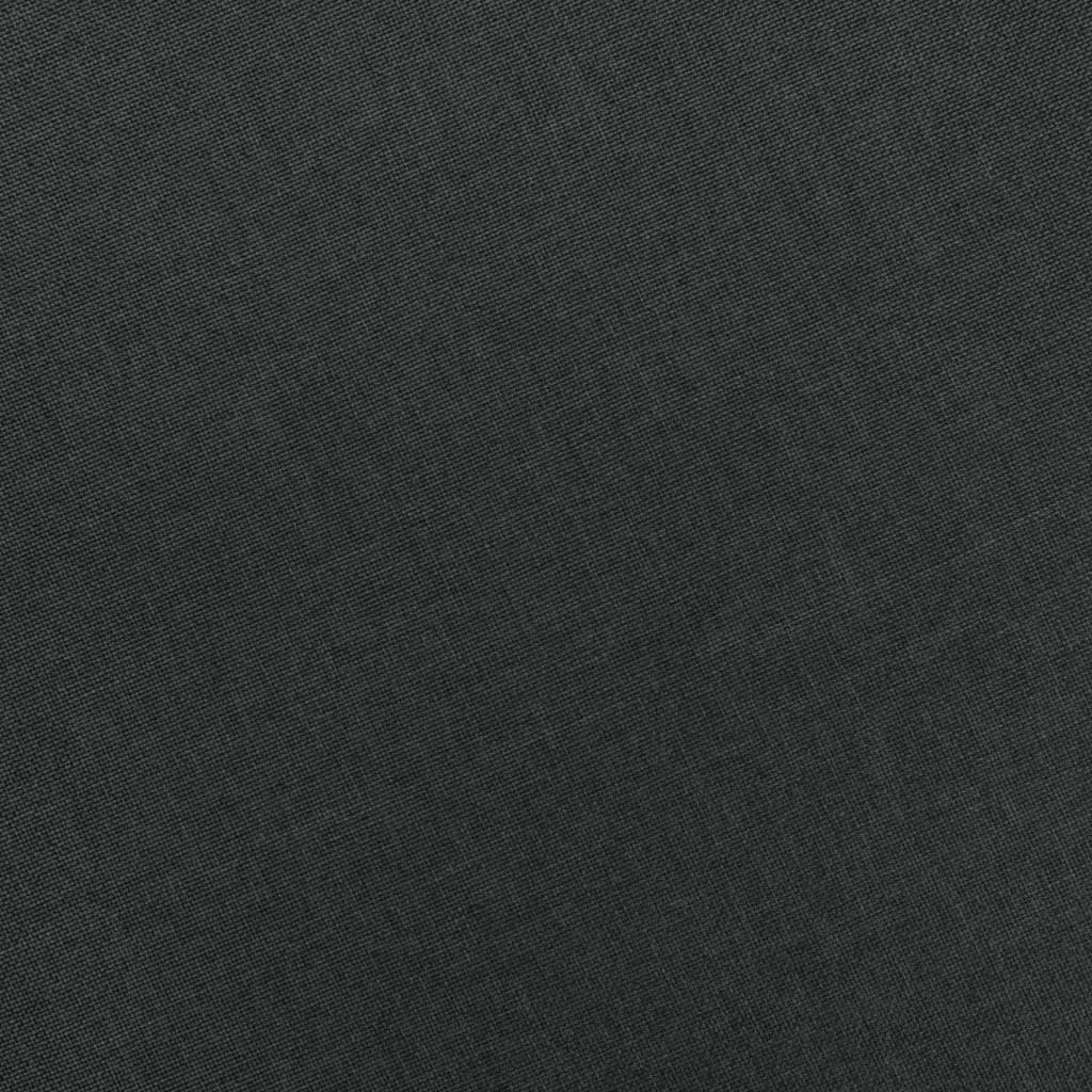 Poltrona con Poggiapiedi Grigio Scuro in Tessuto